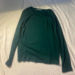 long sleeve green shirt